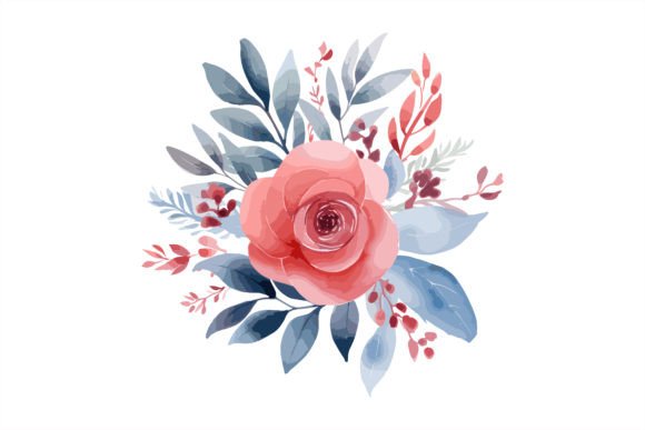 Download Watercolor Florals for Logo Card Design - Premium Resources