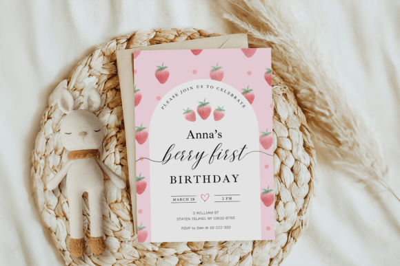 Download Strawberry Baby Shower Invitation Templa - Baby shower invitation Collection