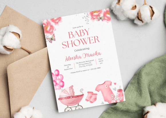 Download Editable Baby Shower Invitation Template - Baby shower invitation Collection