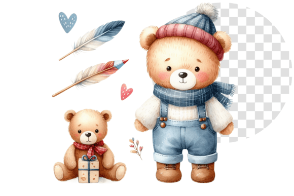 Download TeddyJoy Watercolor Delight Clipart - Premium Resources