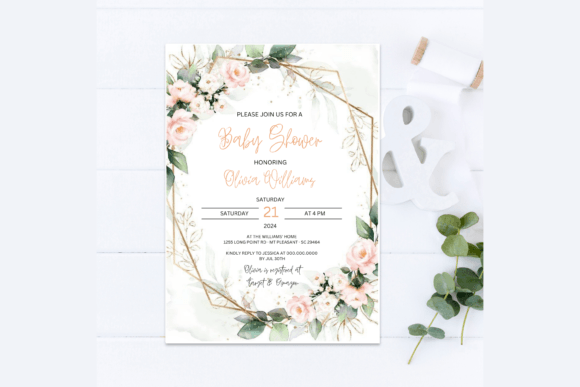 Download Elegant Baby Shower Invitation - Premium Resources