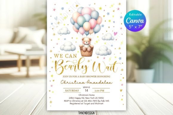 Download Teddy Bear Baby Shower Invitation - Baby shower invitation Collection